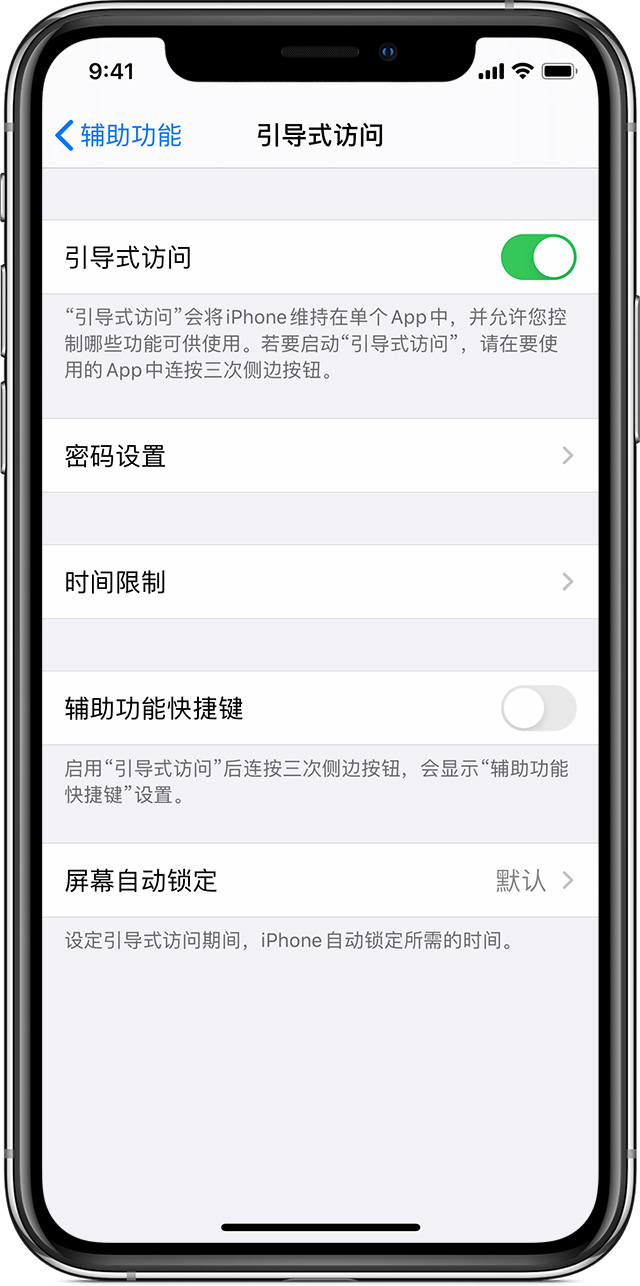 大路镇苹果手机维修分享如何在 iPhone 上退出引导式访问 