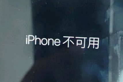 大路镇苹果服务网点分享锁屏界面显示“iPhone 不可用”如何解决 