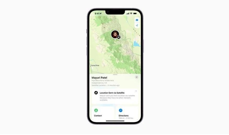 大路镇苹果14维修分享iPhone14系列中 FindMy功能通过卫星分享位置方法教程 